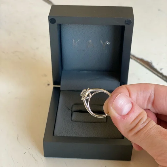 Natural Tolkowsky vintage inspired engagement ring, size 6, 0.71 total cts - Picture 4 of 13